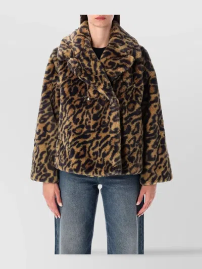 Apc A.p.c. Leopard-print Faux Fur Johanna Coat A.p.c. In Animal Print