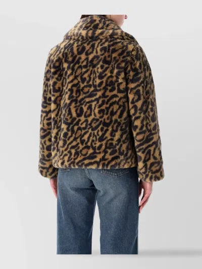 Apc A.p.c. Leopard-print Faux Fur Johanna Coat A.p.c. In Animal Print