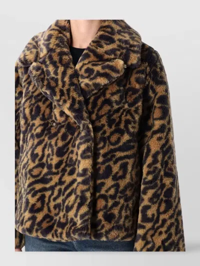 Apc A.p.c. Leopard-print Faux Fur Johanna Coat A.p.c. In Animal Print