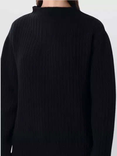Rick Owens Knitwear With Long Sleeves And Open Back In Black