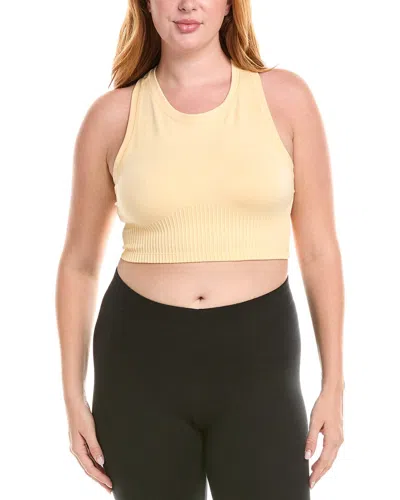 Yogalicious Seamless Crop Top In Yellow