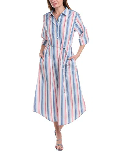 Lilla P Maxi Shirtdress In Blue