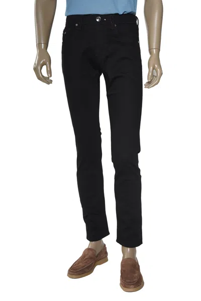 Tramarossa Solid Black Denim Pants In Black