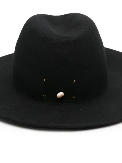 Forte Forte Wool Fedora Hat In Black