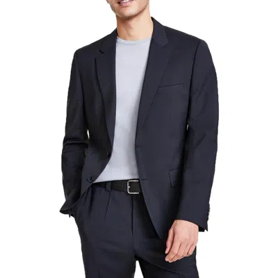 Hugo Boss Mens Heathered Wool Two-button Blazer In Gray