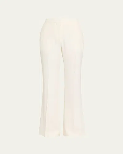 Givenchy Mid-rise Wool Bootcut Trousers In Yellow