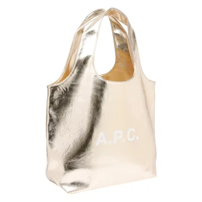 Apc A.p.c. Women Small Ninon Tote Bag In Gold