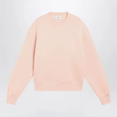 Ami Alexandre Mattiussi Ami Paris Blush Pink Ami De Coeur Sweatshirt Men In Pink