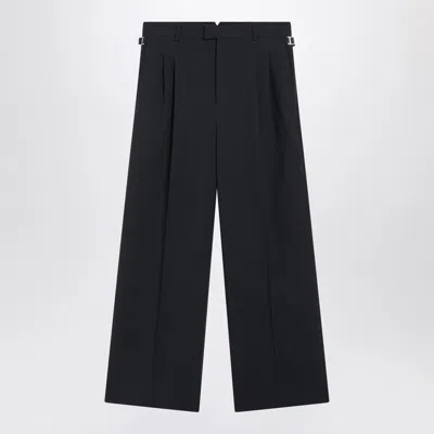 Ami Alexandre Mattiussi Ami Paris Charcoal Gray Wool Trousers In Blue