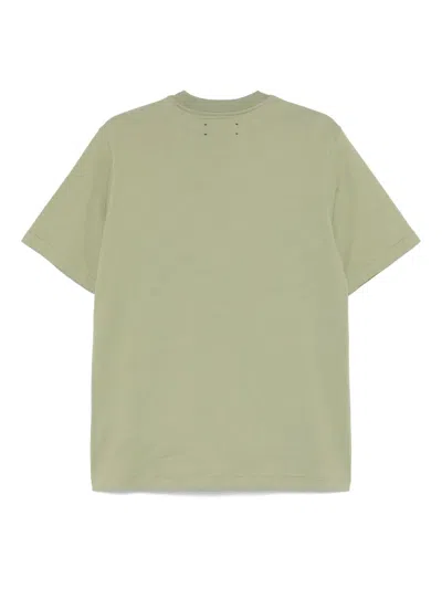 Amiri Stencil Crewneck Short Sleeves T-shirt In Green