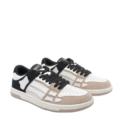 Amiri Low Top Distressed Sneakers In White