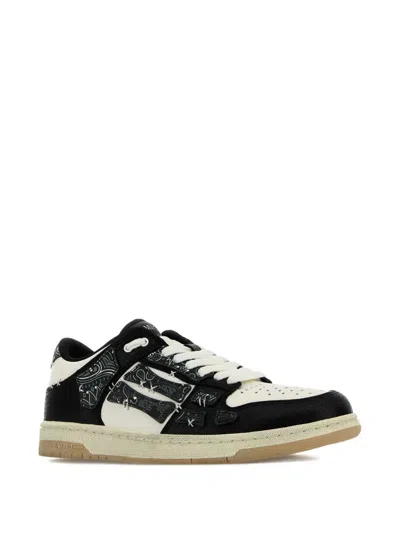 Amiri Men's Bandana Skeleton Top Low Sneakers In Black