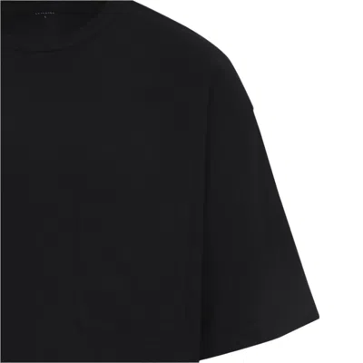 Lemaire Boxy Short Sleeves T-shirt Men In Black