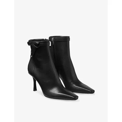 Jimmy Choo Stivaletti Camie 85 In Pelle Nera  Donna In Black