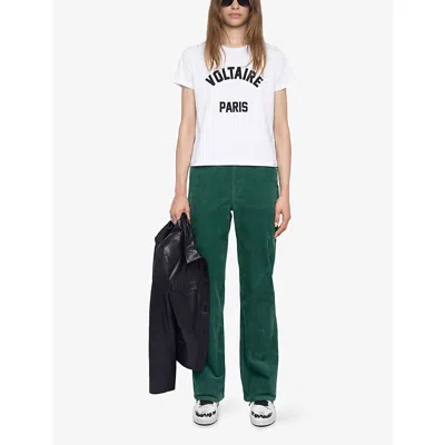 Zadig & Voltaire Zadig&voltaire Alys Hc Voltaire Paris T-shirt In White