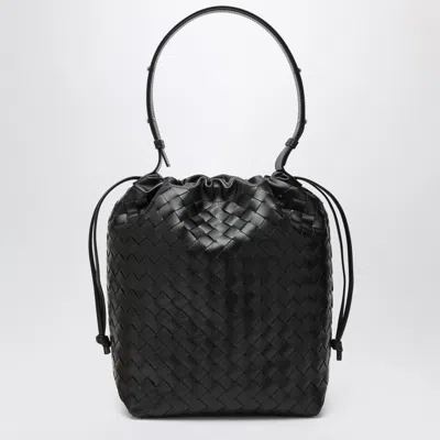 Bottega Veneta Men Bucket Intrecciato Biblioteca Leather Shoulder Bag In Multi