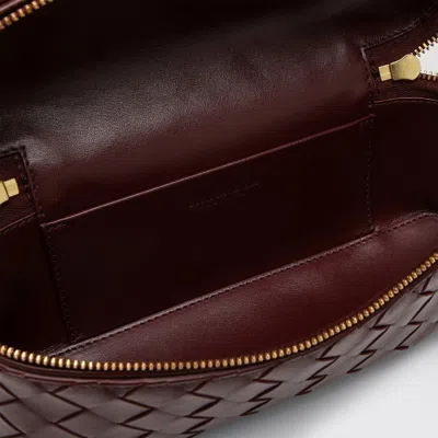 Bottega Veneta Bordeaux Vanity Case With Intrecciato Motiv In Leather Woman In Red