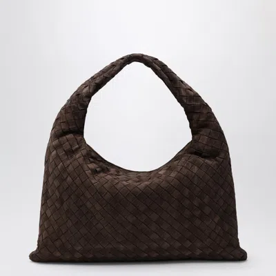 Bottega Veneta Women Fondant Suede Small Hop Bag In Orange