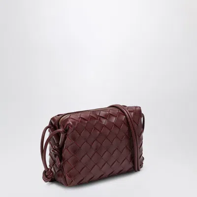 Bottega Veneta Women Loop Mini Leather Crossbody Bag In Red
