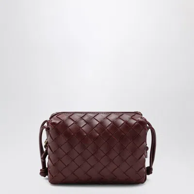 Bottega Veneta Women Loop Mini Leather Crossbody Bag In Red