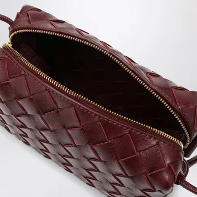 Bottega Veneta Women Loop Mini Leather Crossbody Bag In Red