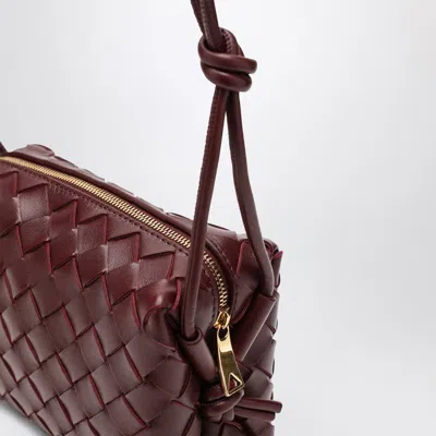 Bottega Veneta Women Loop Mini Leather Crossbody Bag In Red