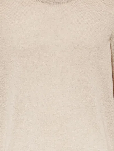 Brunello Cucinelli Crewneck Cashmere Sweater In White
