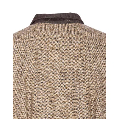 Brunello Cucinelli Waist Belted Lapel Sleeveless Textured Jacket In Gray