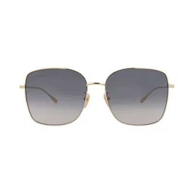 Pre-owned Gucci Square Sunglasses 'gold/grey' | Women's Size Onesize