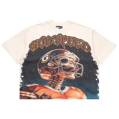Pre-owned Godspeed Morale Tee 'bone' | Cream | Men's Size S In White