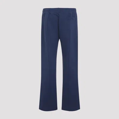 Casablanca Patch Open-hem Track Pants In Blue