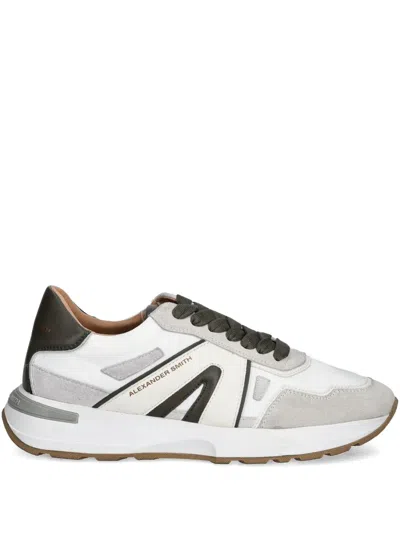 Alexander Smith Leather Panelled Sneakers In Multi