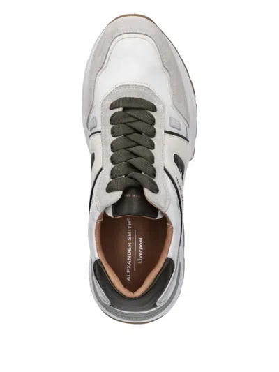 Alexander Smith Leather Panelled Sneakers In Multi