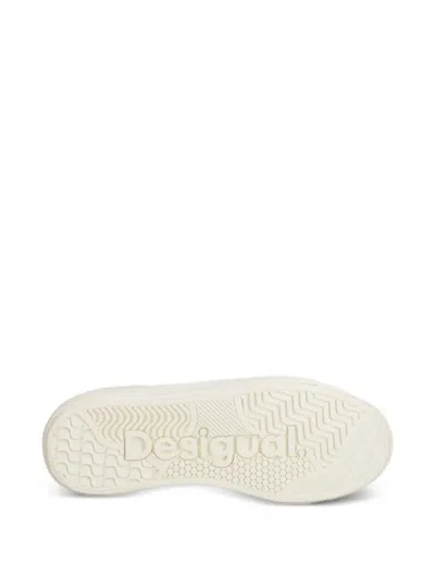 Desigual X Mickey Mouse Platform Lace-up Sneakers In Neutral