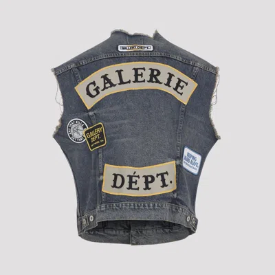 Gallery Dept. Sleeveless Vest Featuring Distressed Patches In Gray