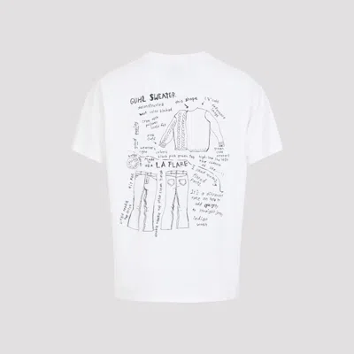 Gallery Dept. Graphic Print Short Sleeve Crew Neck T-shirt In White