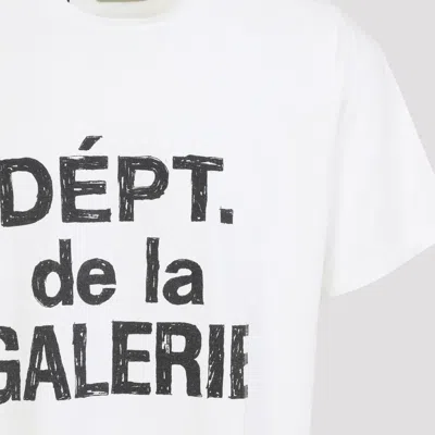 Gallery Dept. Graphic Print Short Sleeve Crew Neck T-shirt In White
