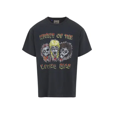 Gallery Dept. Mens Graphite Night Of The Living Dead Graphic-print Cotton T-shirt In Black