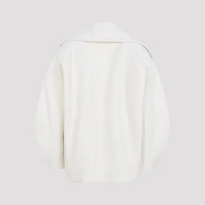 Jacquemus Womens Off-white Le Caban Double-breasted Wool Jacket In White