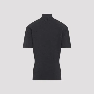 Jacquemus Castagna Knitted Short-sleeved Sweater In Black