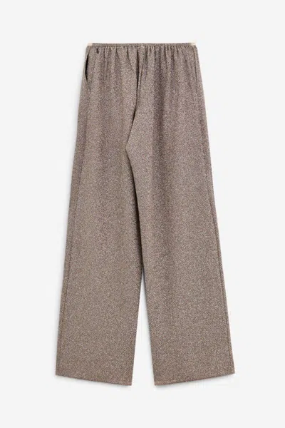 Forte Forte Women Lurex Wide-leg Trousers In Neutral