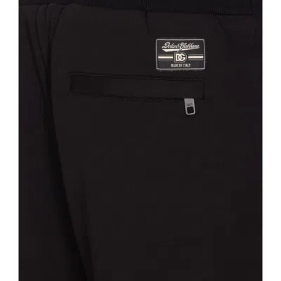 Dolce & Gabbana Track Pants With Elasticized Waist And Pockets In Black