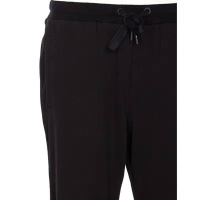 Dolce & Gabbana Track Pants With Elasticized Waist And Pockets In Black