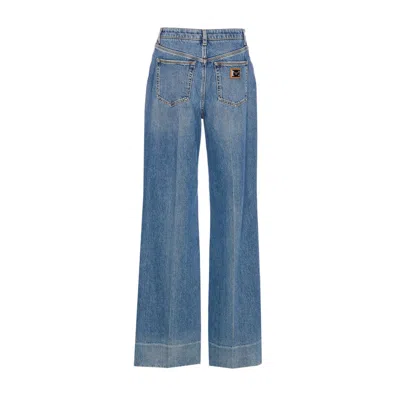 Dolce & Gabbana High-rise Straight Jeans In Blue