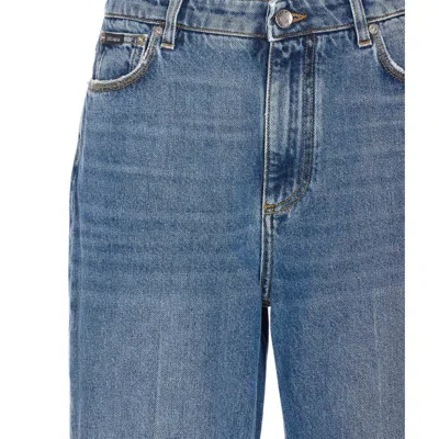 Dolce & Gabbana High-rise Straight Jeans In Blue