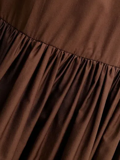 A.l.c Harper Drop-waist Maxi Dress In Brown