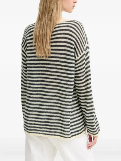Sunnei Striped Sweater In Multi