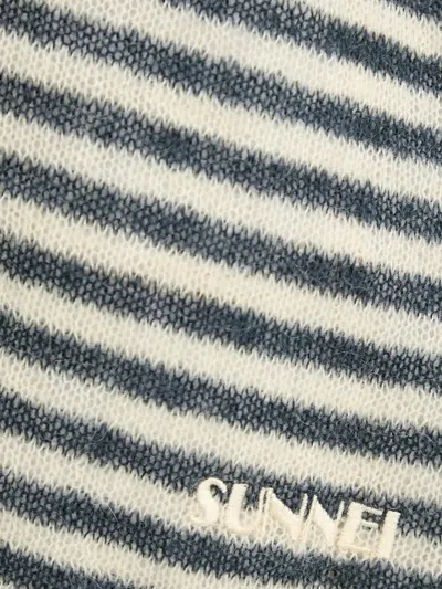 Sunnei Striped Sweater In Multi