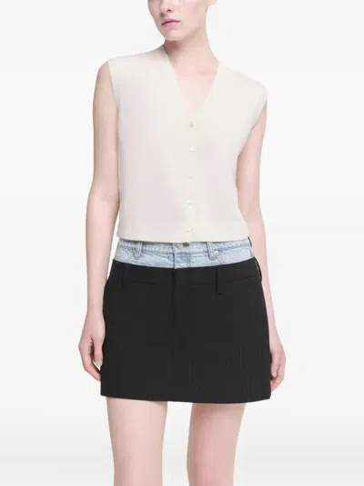 Simkhai Button-front Cashmere Vest In Neutral