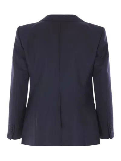 Dries Van Noten Structured Jacket With Chest And Flap Pockets In Blue